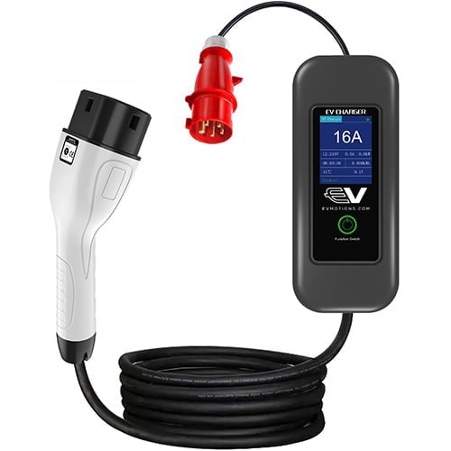 1-EVMOTIONS Delta EVSE Type2 (3x16A) Chargeur portable pour voiture électrique