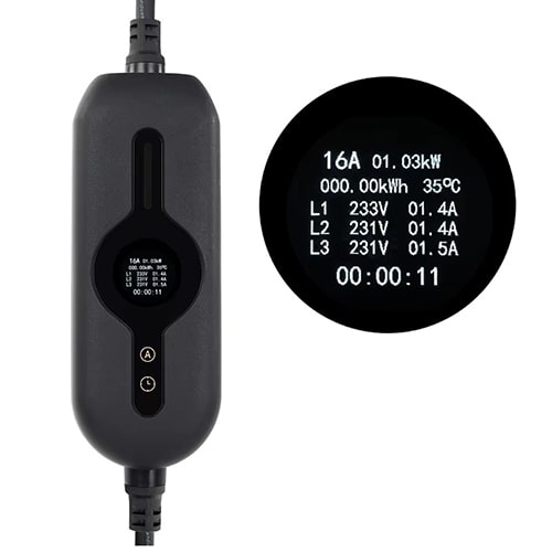 2-EVMOTIONS Epsilon EVSE Type2 (3x16A) Chargeur portable pour voiture électrique