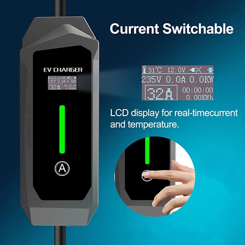 2-EVMOTIONS Lambda EVSE Type2 (max. 16A) Chargeur portable pour voiture électrique